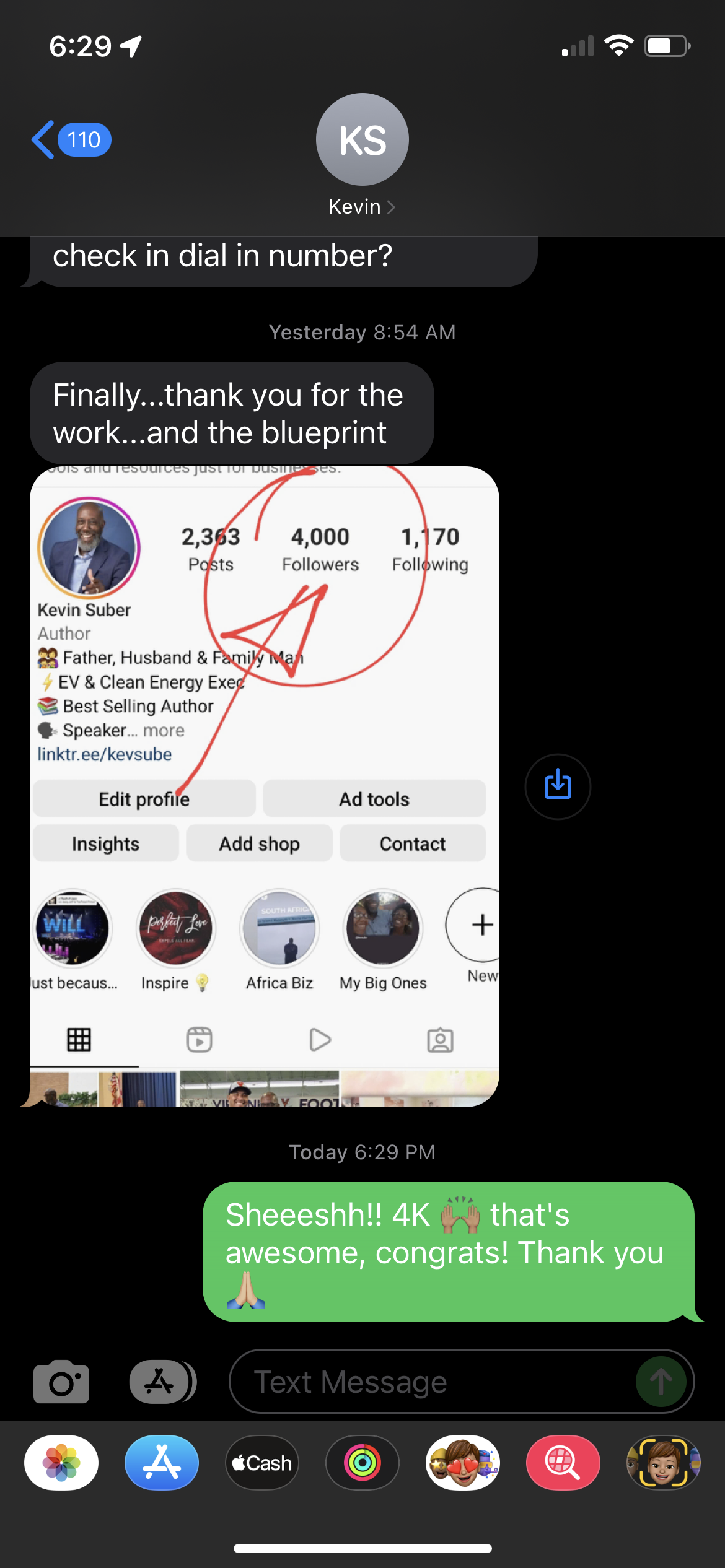 Kevin Suber growth snapshot